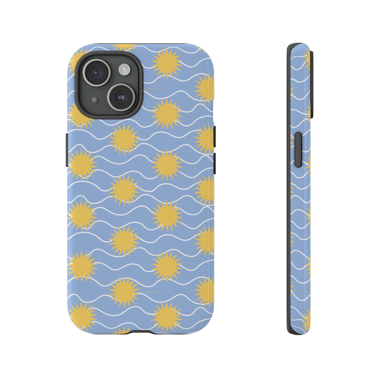 Sunny Waves Blue iPhone Case