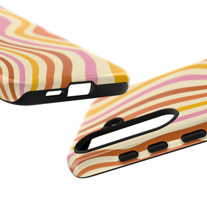 Retro Sunset Wave Samsung Case