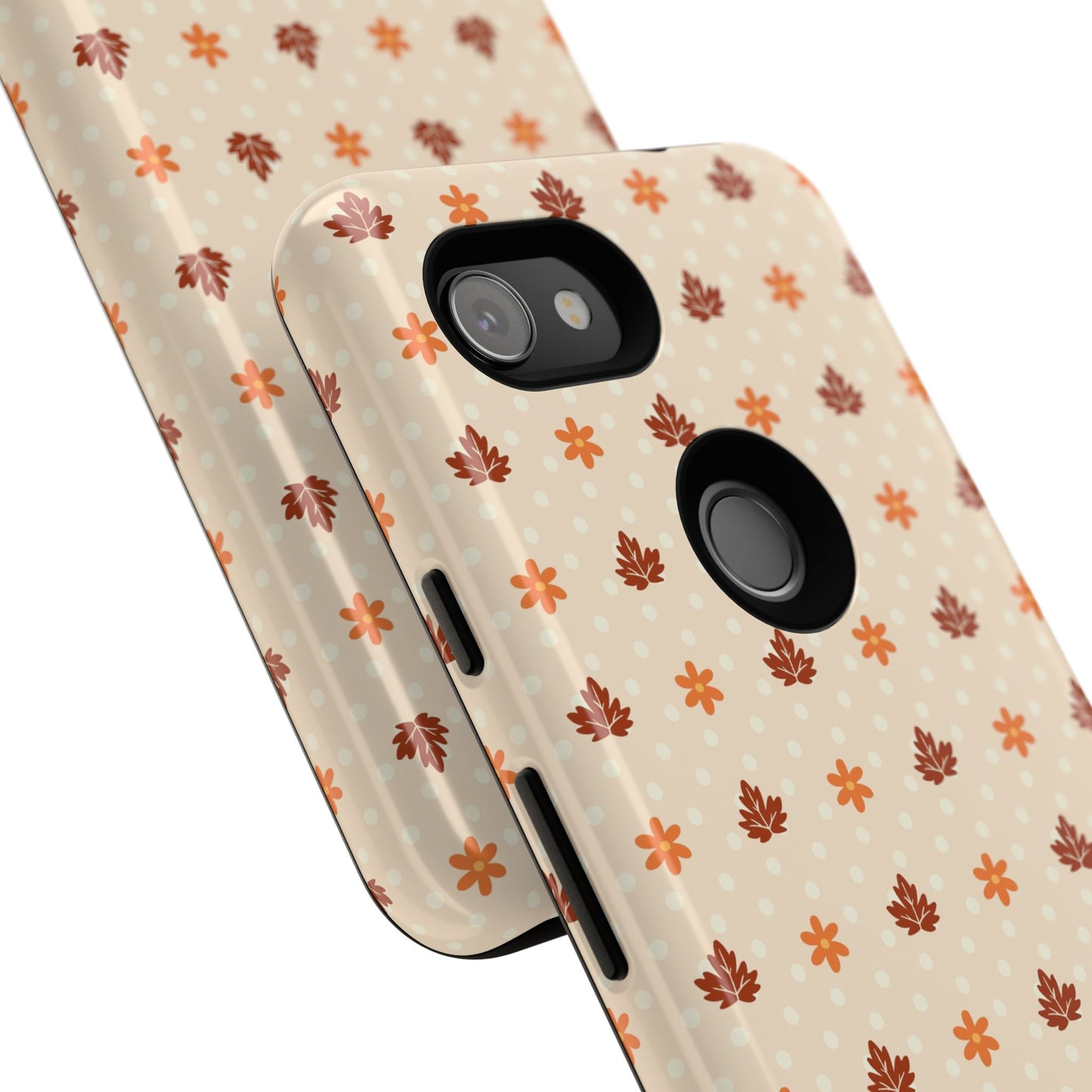 Beige Fall Floral Polka Dot Google Pixel Case