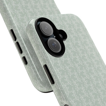 Minimal Leaf Print iPhone Case