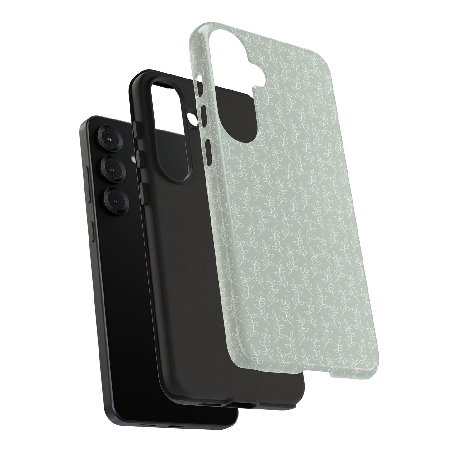 Minimal Leaf Print Samsung Case