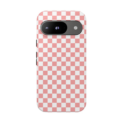 Pink Checkerboard Google Pixel Case
