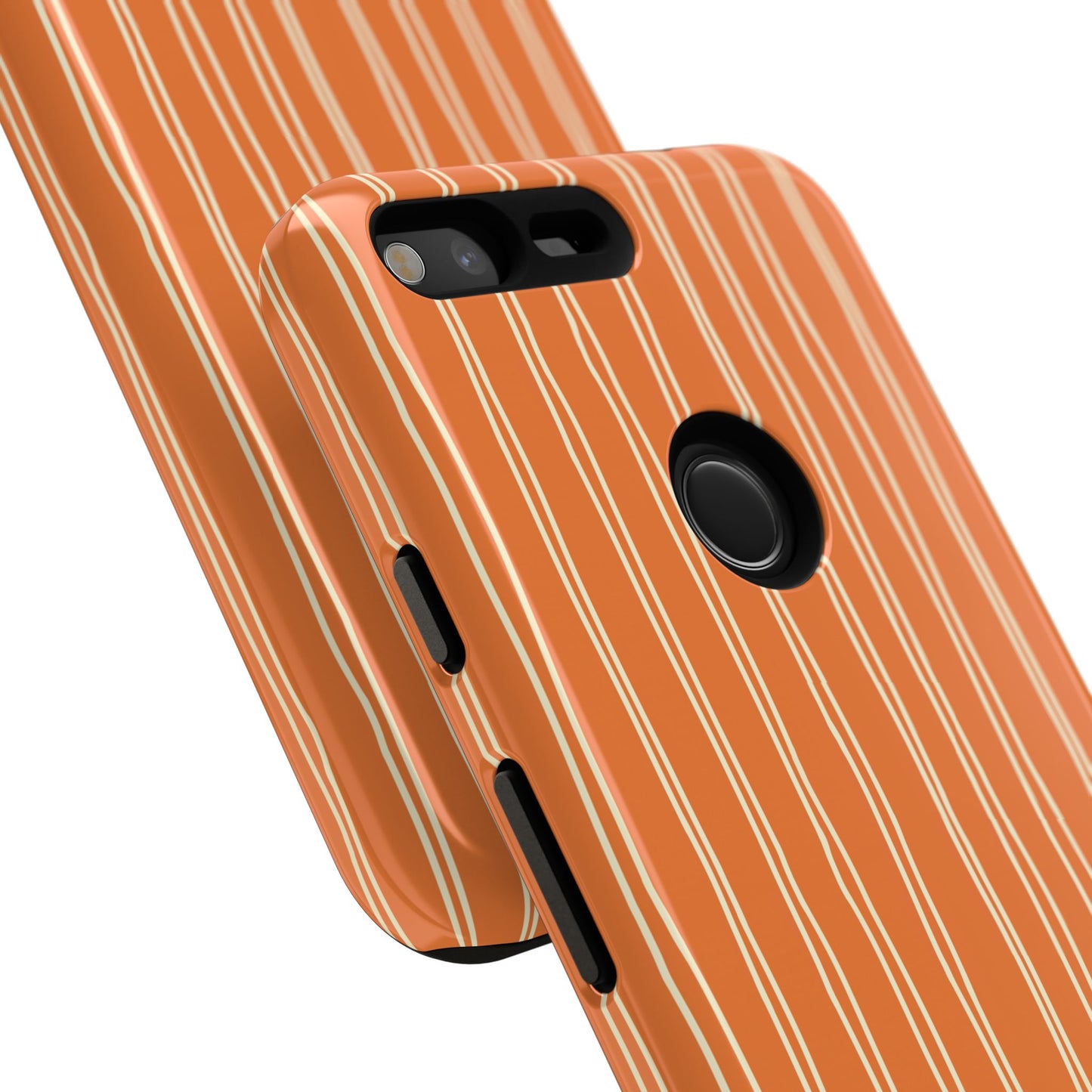 Orange Vertical Stripe Phone Google Pixel Case