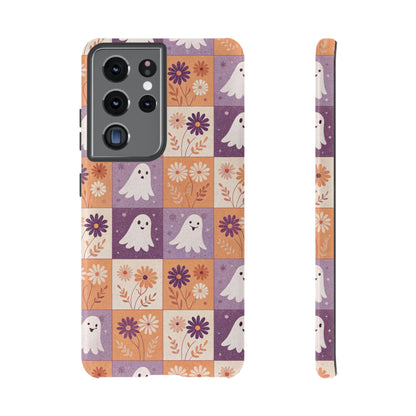 Ghost Floral Checkerboard Samsung Case