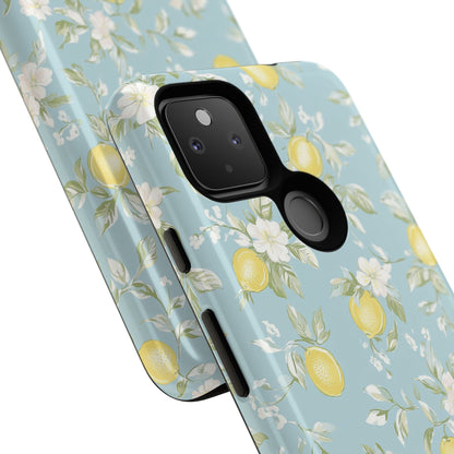 Lemon Blossom Blue Google Pixel Case