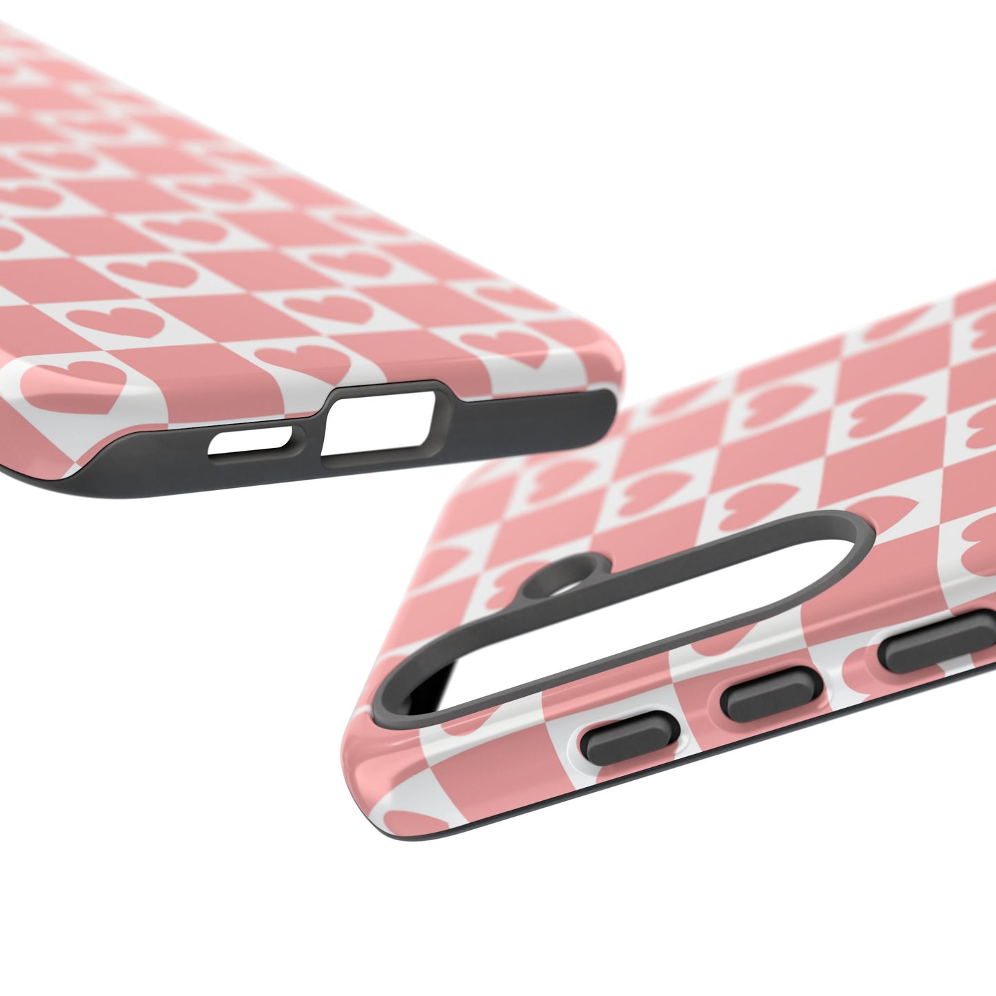Pink Heart Checkerboard Samsung Case