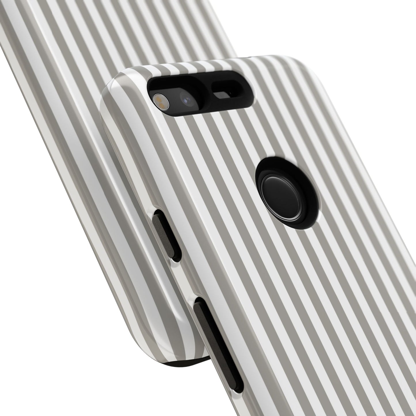 Gray & White Stripe Google Pixel Case