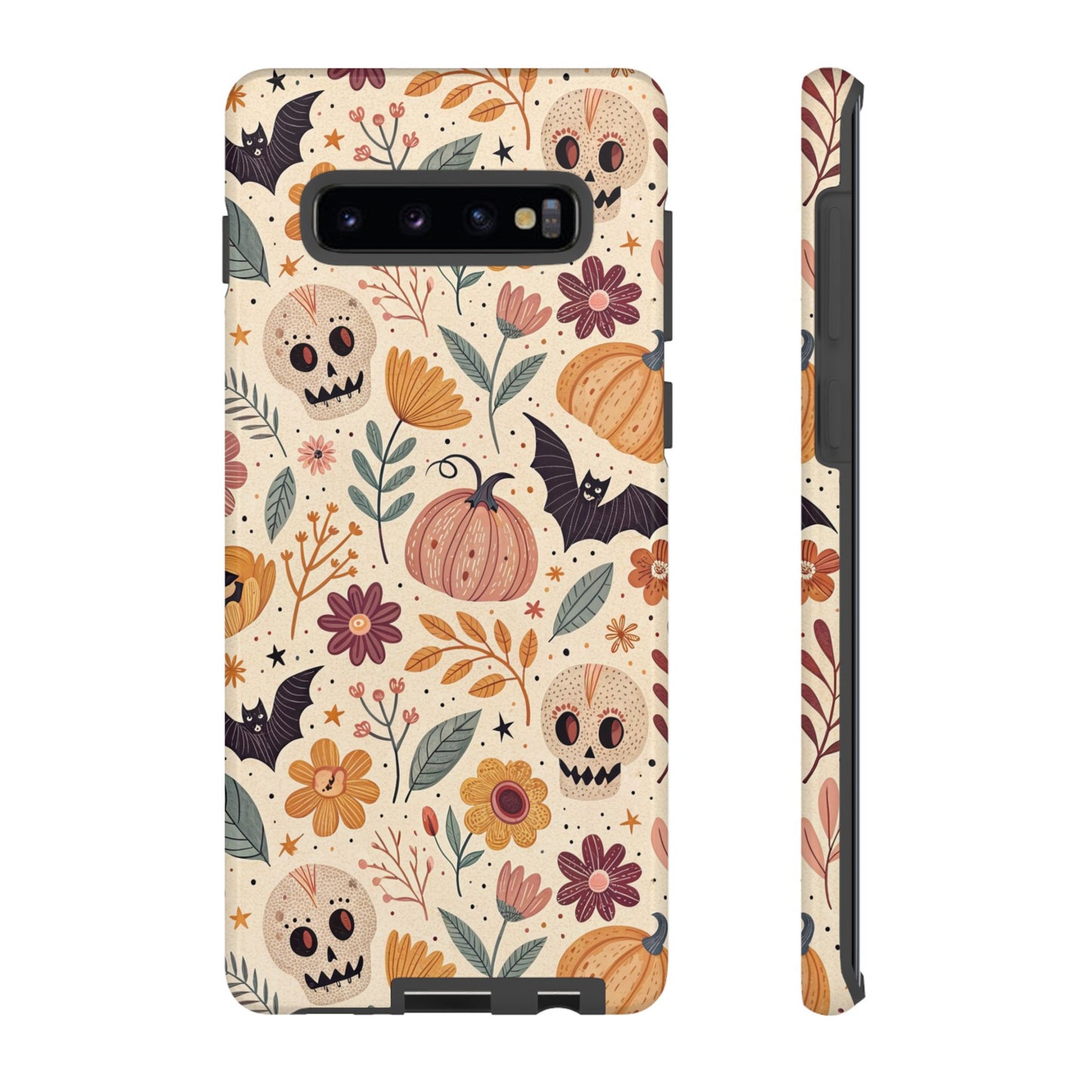 Halloween Skulls & Pumpkins Floral Samsung Case