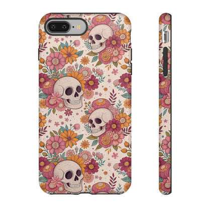 Floral Skull iPhone Case