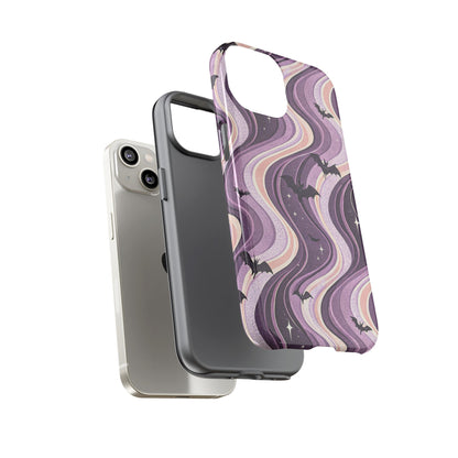 Retro Bats & Swirls iPhone Case