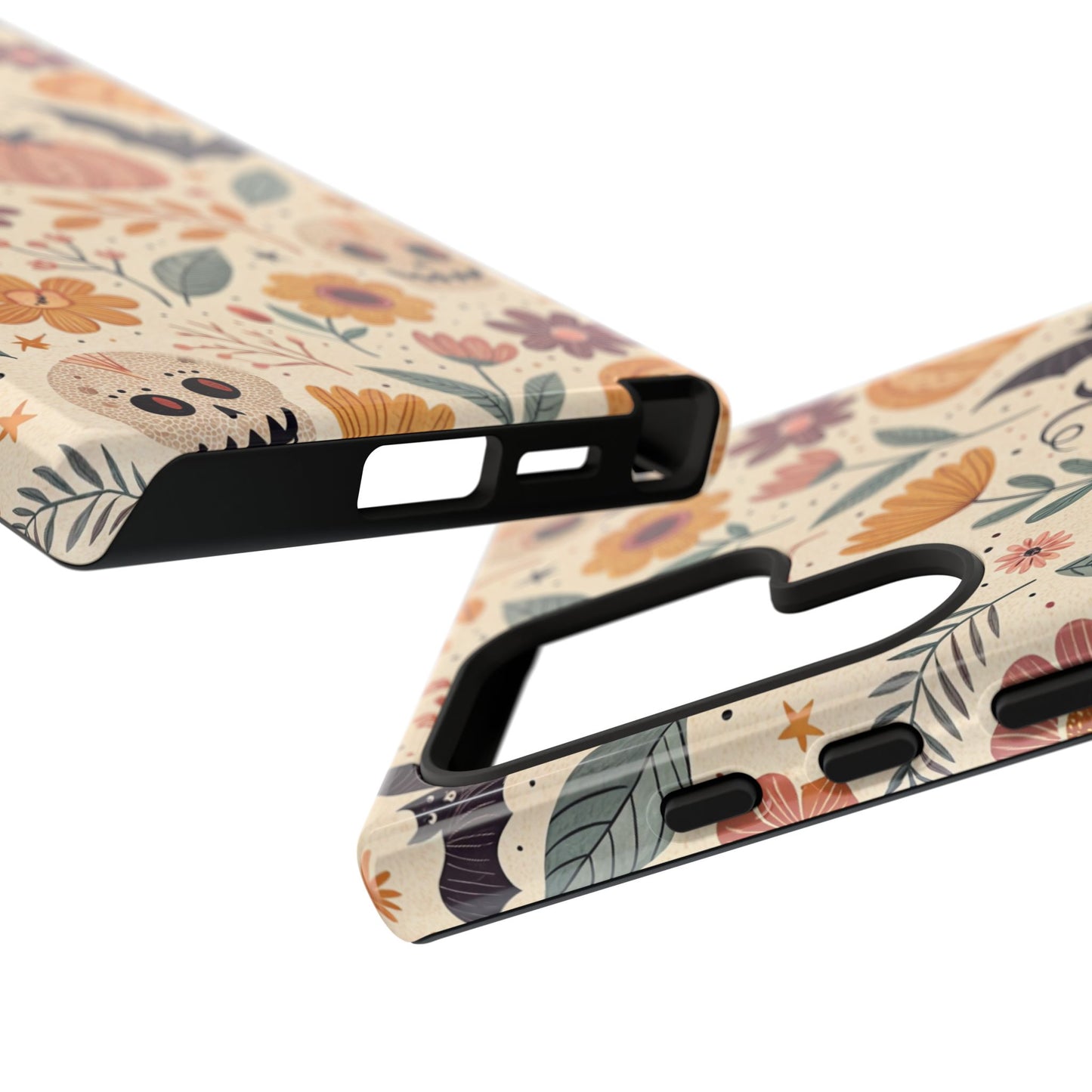 Halloween Skulls & Pumpkins Floral Samsung Case