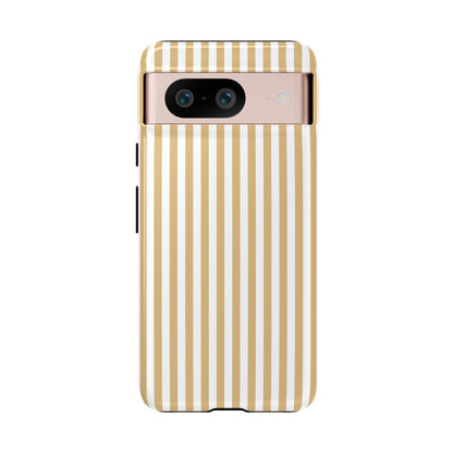 Yellow & White Stripe Google Pixel Case