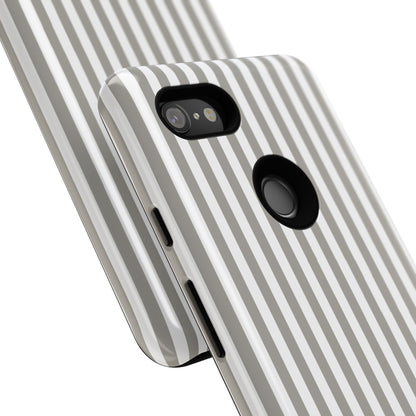 Gray & White Stripe Google Pixel Case