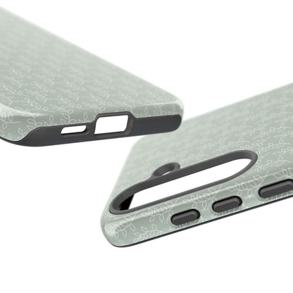 Minimal Leaf Print Samsung Case