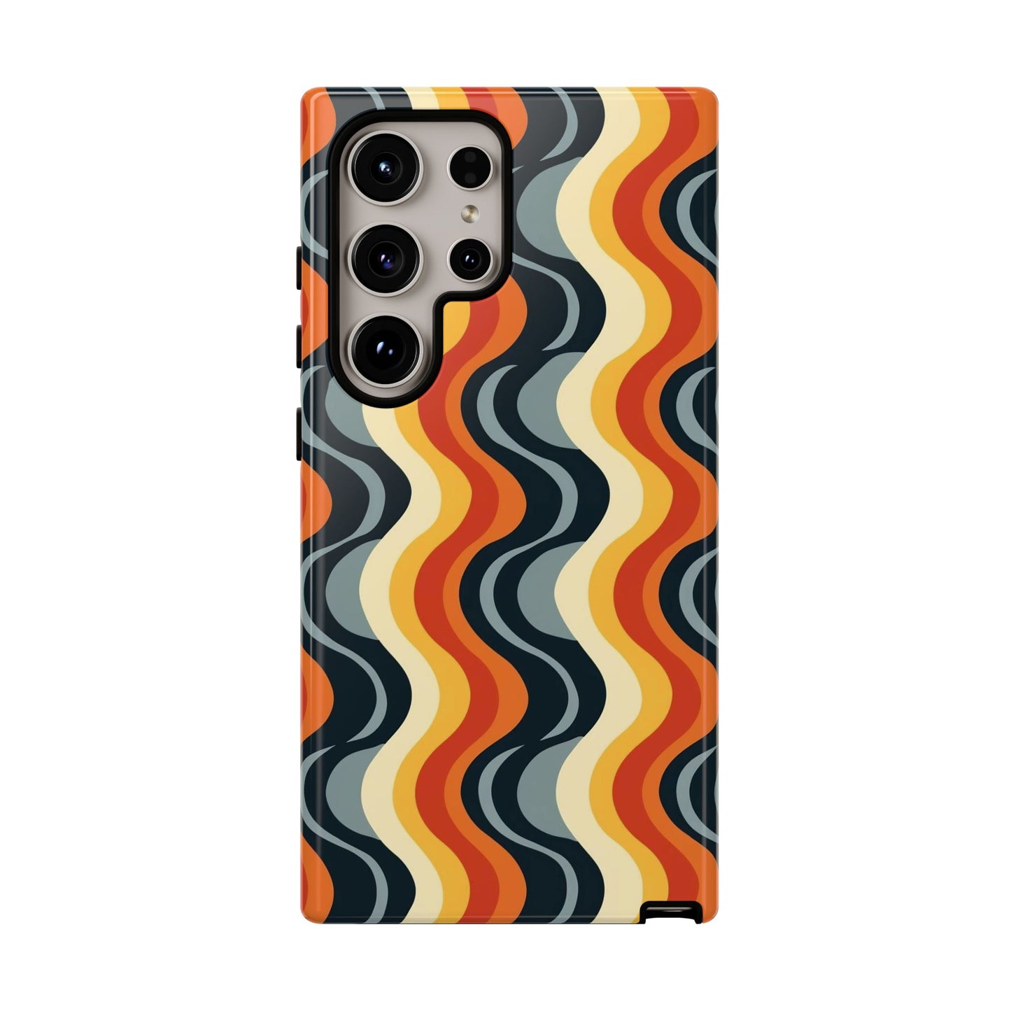 Retro Wavy Stripe Samsung Phone Case