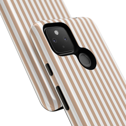 Tan & White Stripe Google Pixel Case