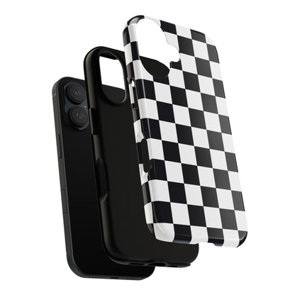 Black & White Checkerboard iPhone Case