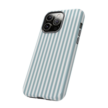 Blue & White Stripe iPhone Case