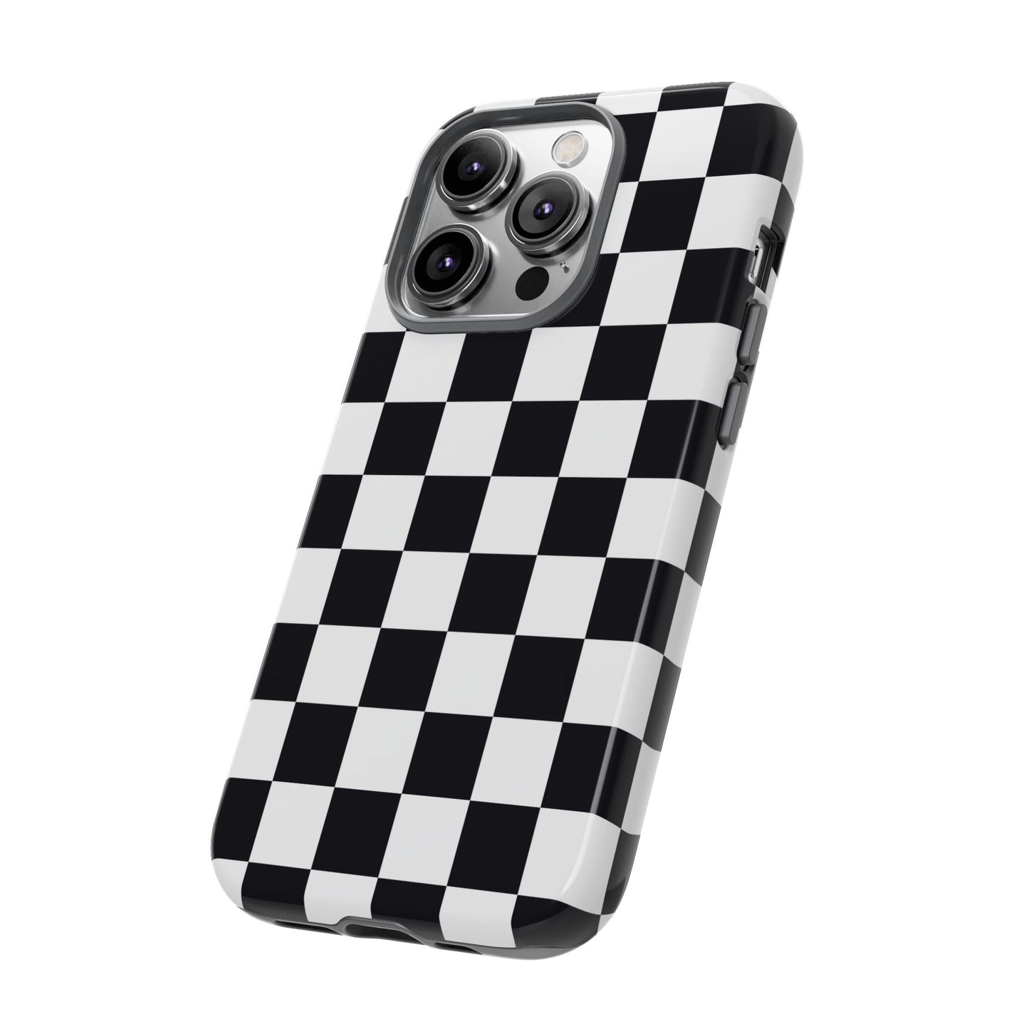 Black & White Checkerboard iPhone Case