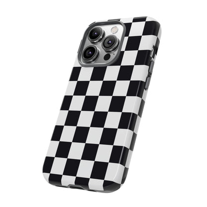 Black & White Checkerboard iPhone Case