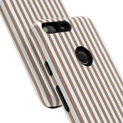 Beige & White Stripe Google Pixel Case