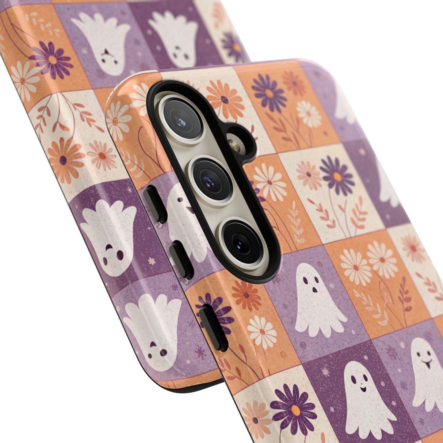 Ghost Floral Checkerboard Samsung Case
