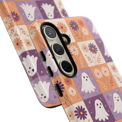 Ghost Floral Checkerboard Samsung Case
