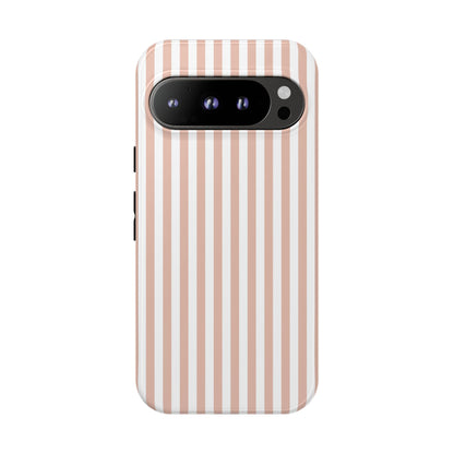Blush & White Stripe Google Pixel Case