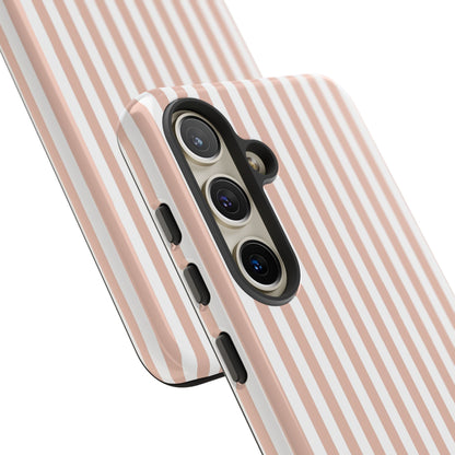 Blush & White Stripe Samsung Case