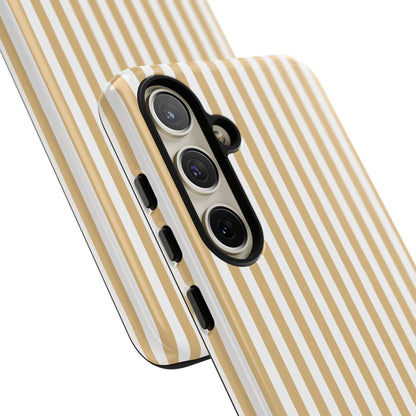 Yellow & White Stripe Samsung Case