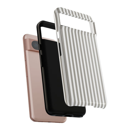 Gray & White Stripe Google Pixel Case