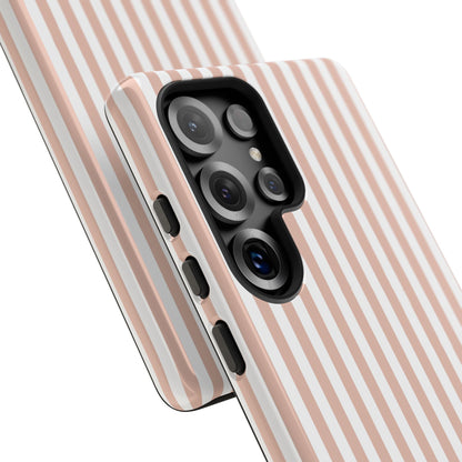 Blush & White Stripe Samsung Case