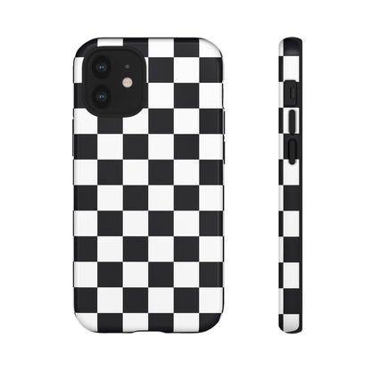 Black & White Checkerboard iPhone Case