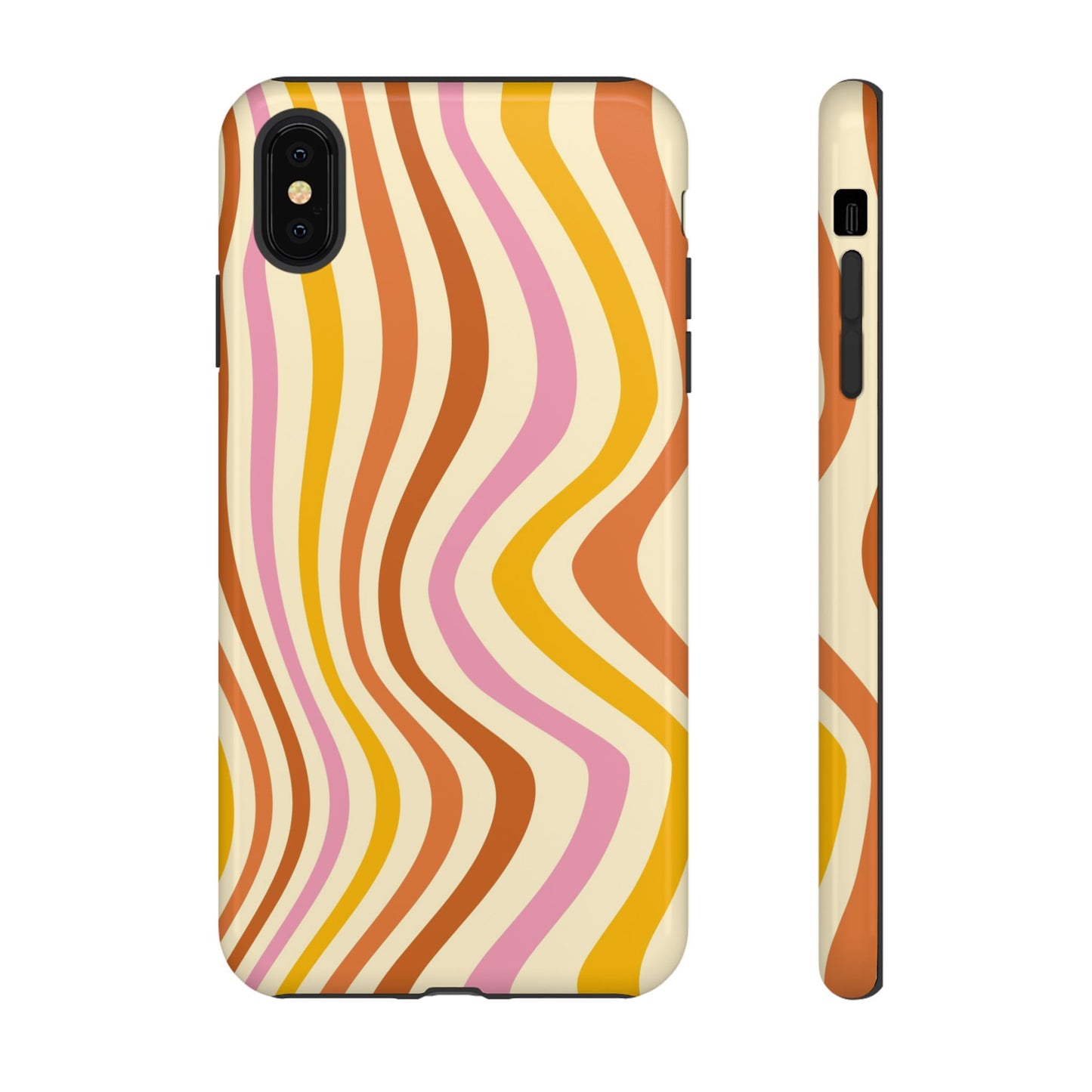 Retro Sunset Wave iPhone Case