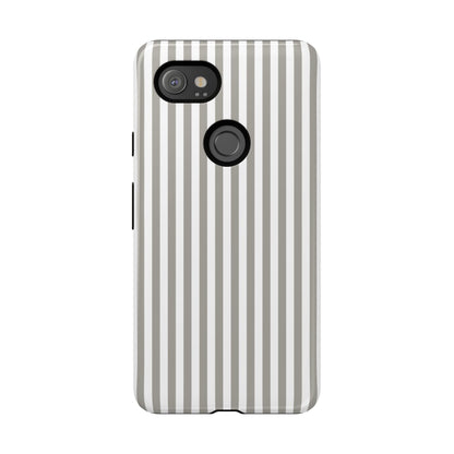 Gray & White Stripe Google Pixel Case