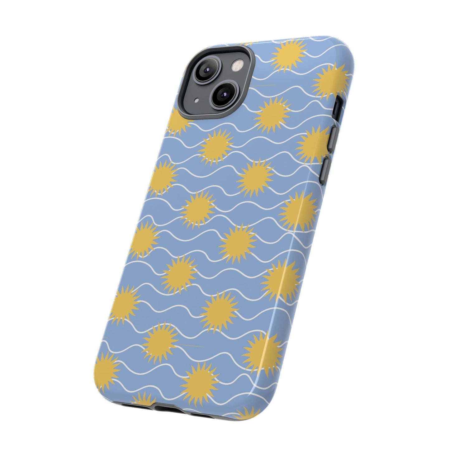 Sunny Waves Blue iPhone Case