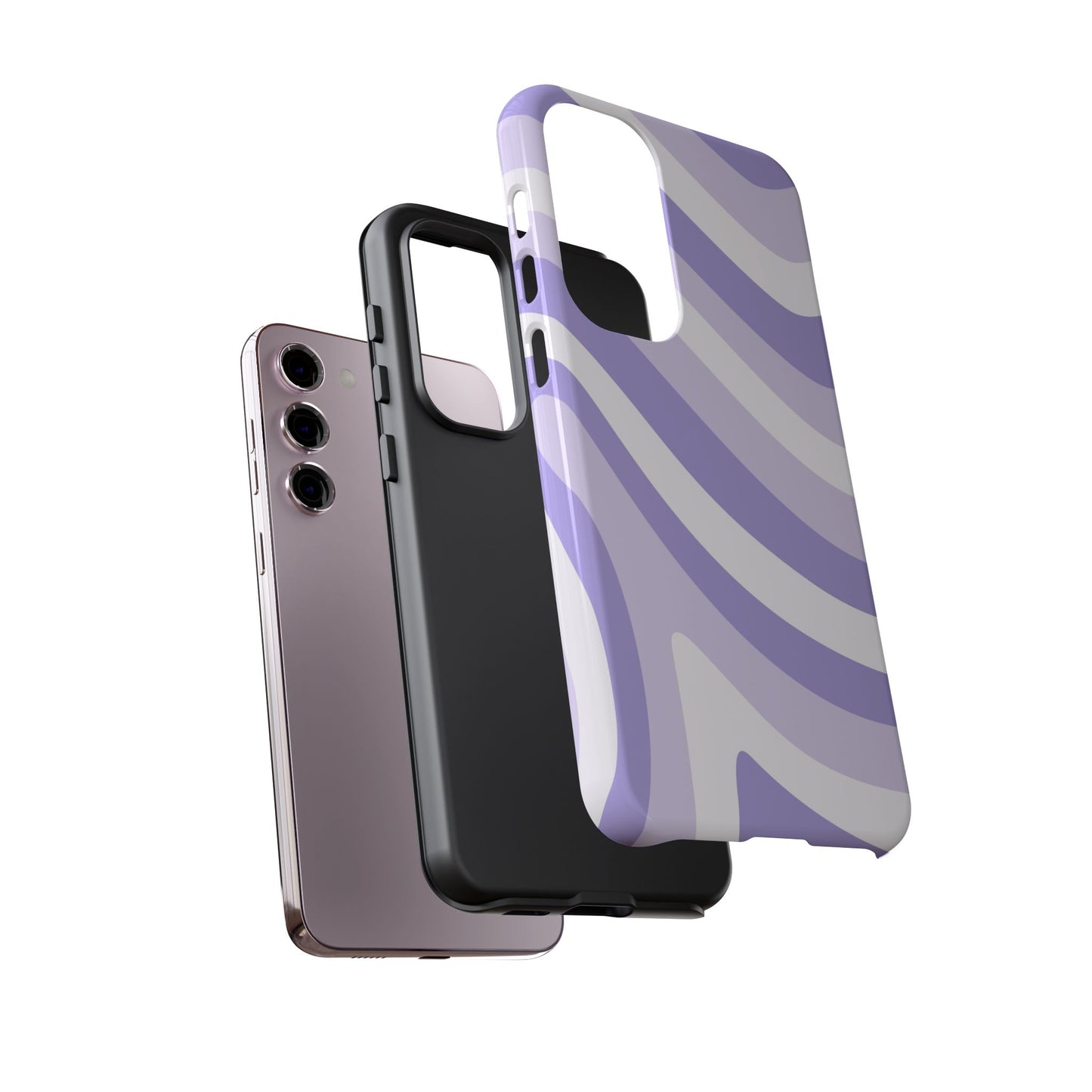Lavender Wave Abstract Samsung Case