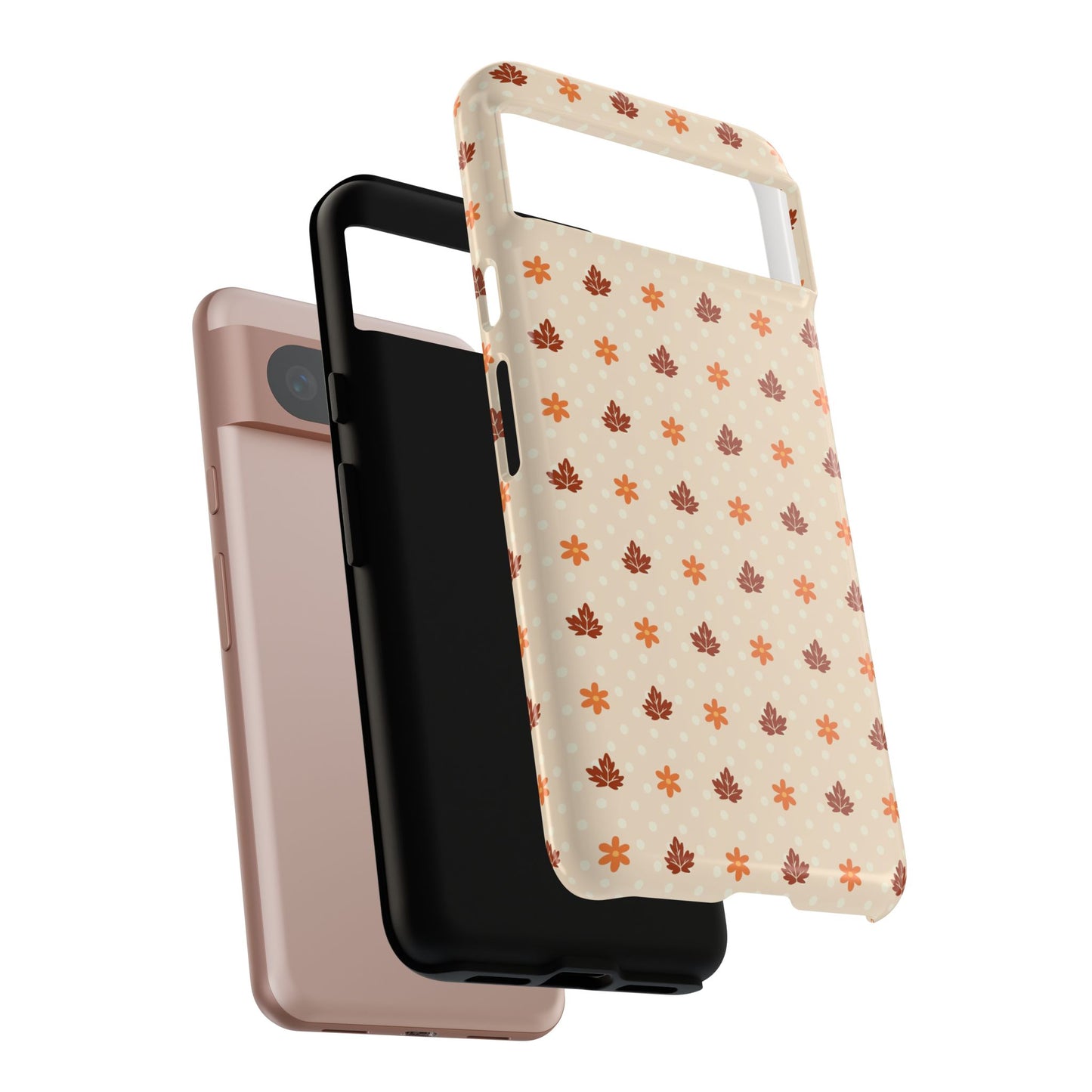 Beige Fall Floral Polka Dot Google Pixel Case