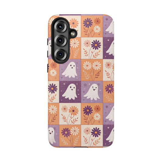 Ghost Floral Checkerboard Samsung Case