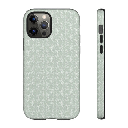 Minimal Leaf Print iPhone Case