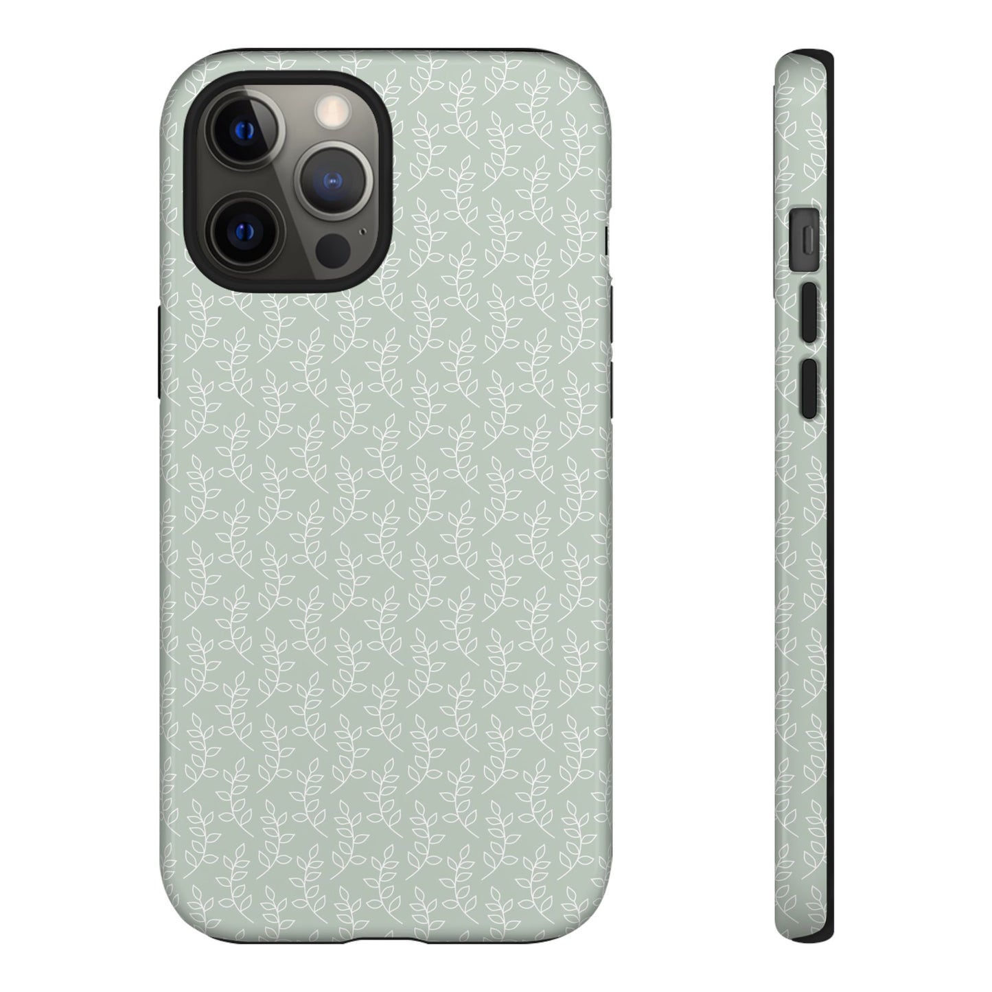 Minimal Leaf Print iPhone Case