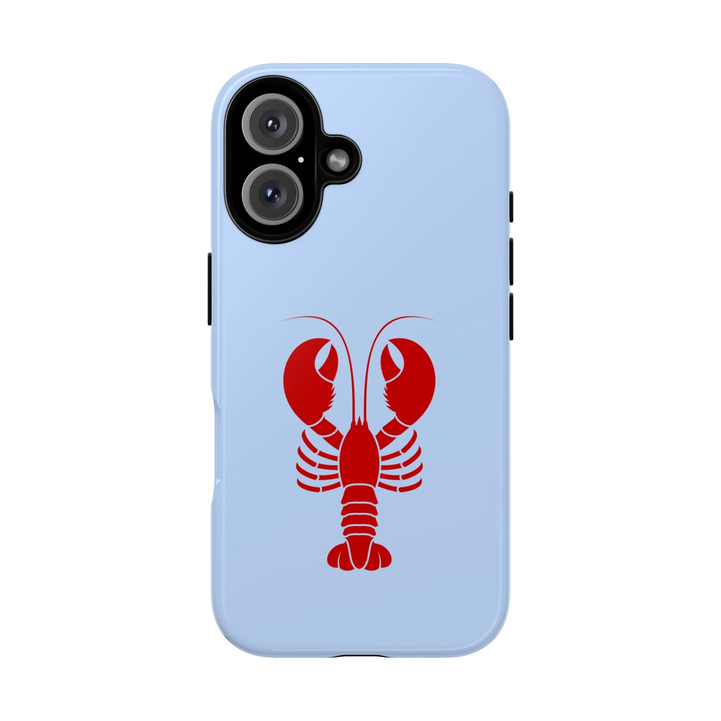 Red Lobster on Sky Blue iPhone Case