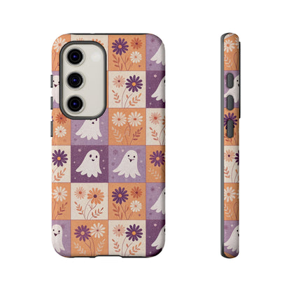 Ghost Floral Checkerboard Samsung Case