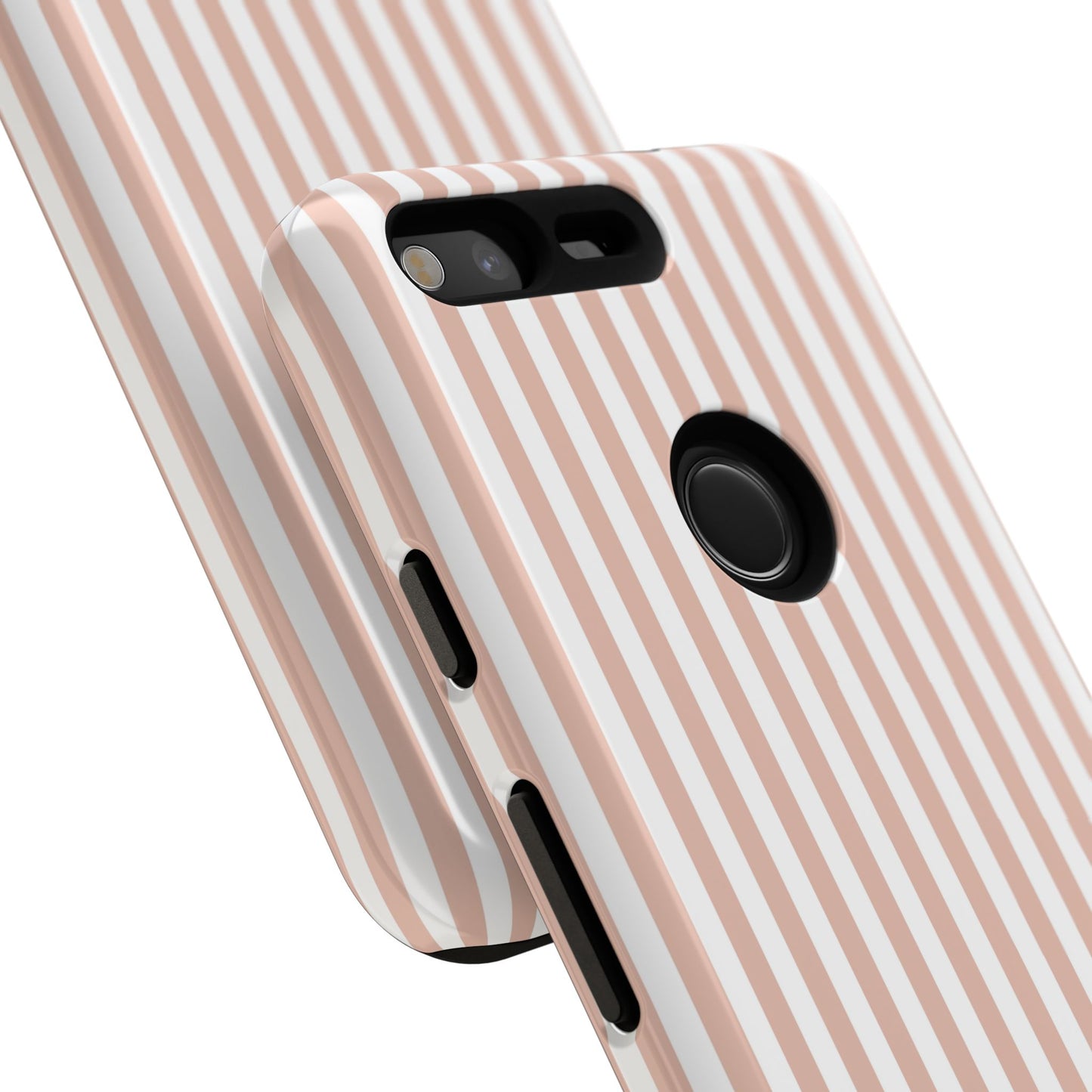 Blush & White Stripe Google Pixel Case
