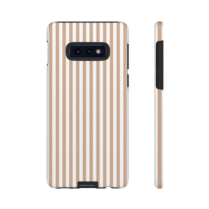 Tan & White Stripe Samsung Case