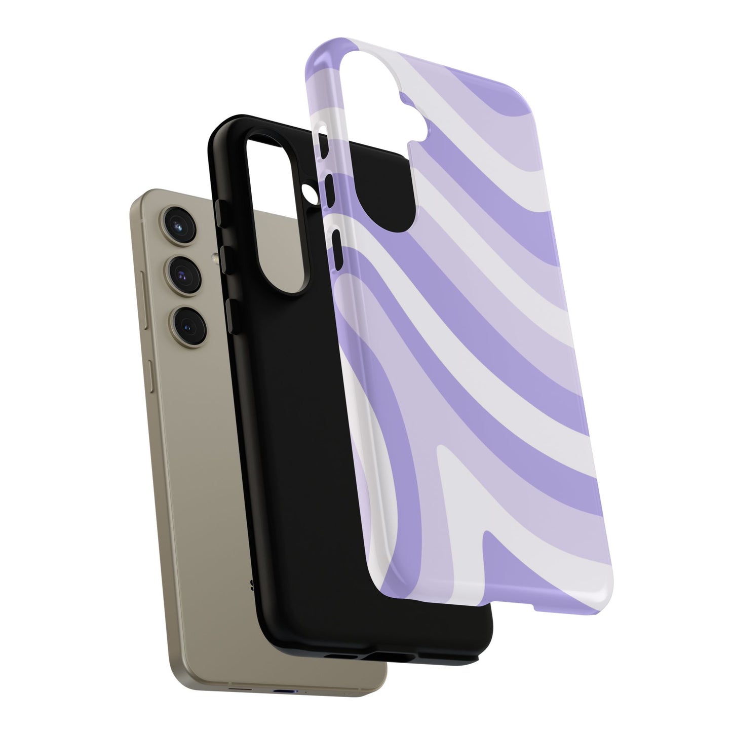 Lavender Wave Abstract Samsung Case