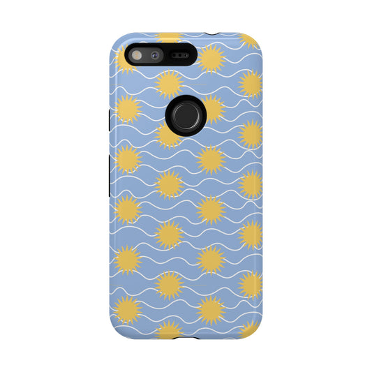 Sunny Waves Blue Google Pixel Case