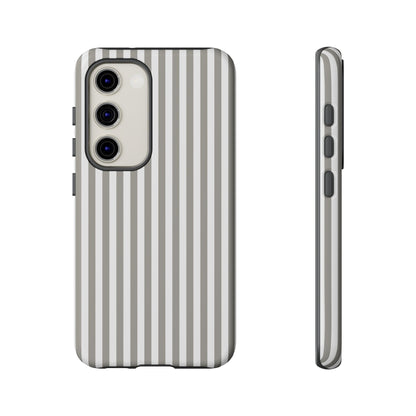Gray & White Stripe Samsung Case