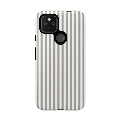 Gray & White Stripe Google Pixel Case