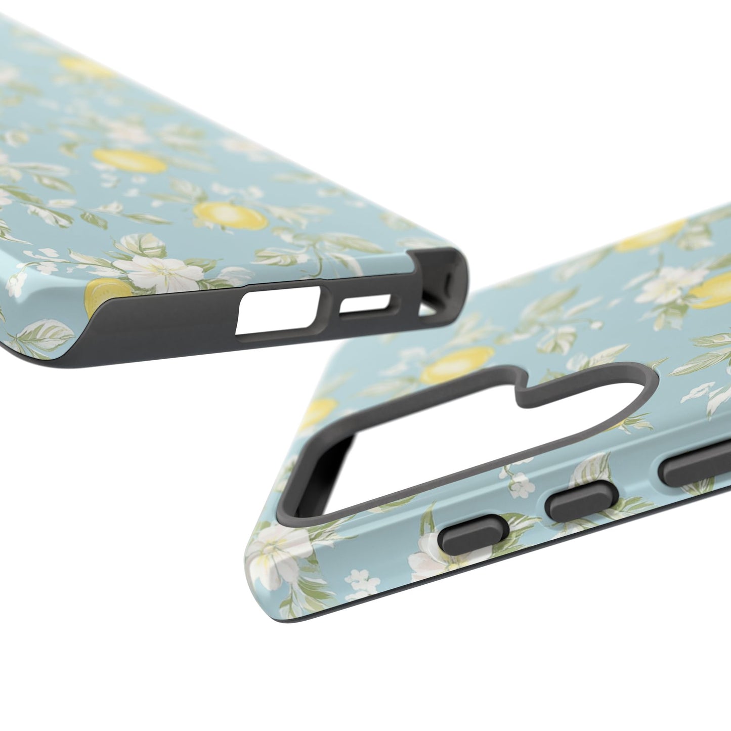 Lemon Blossom Blue Samsung Case